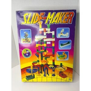 Slide-Maker Marble Run 68 Pcs 12 Marbles Construction Set Toy Club PM-815 Boxed